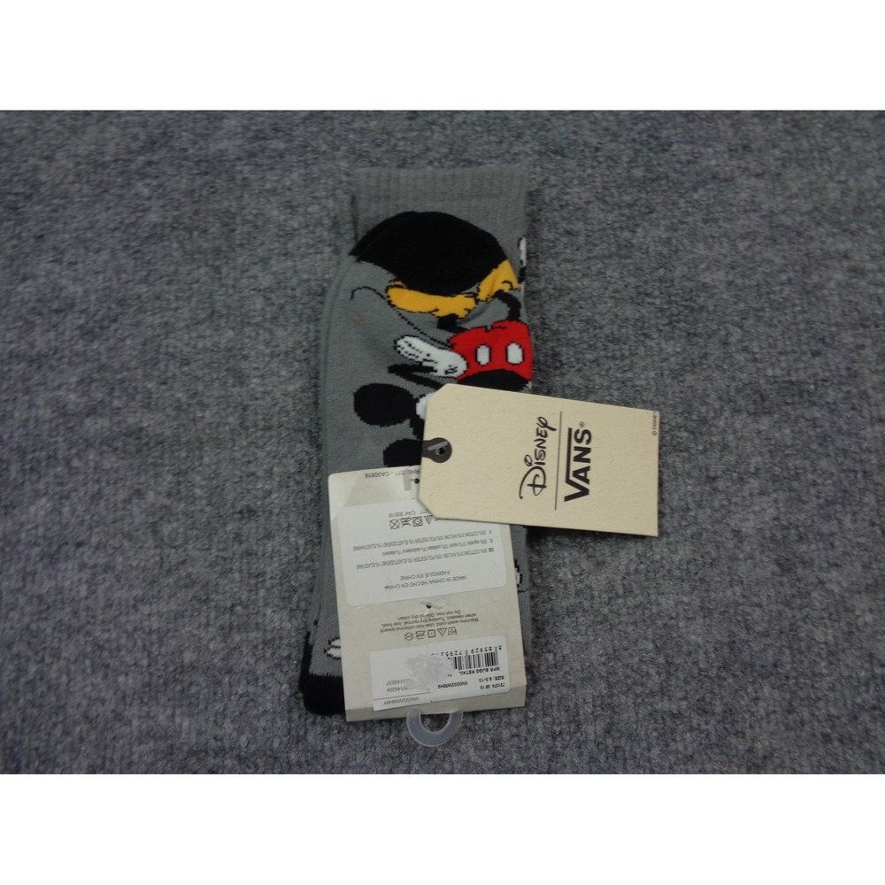 Vans Pixar Off The Wall Mickey Mouse Socks Disney Gray - Picture 3 of 4